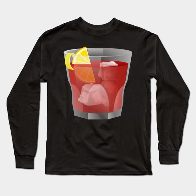 Americano Cocktail Long Sleeve T-Shirt by sifis